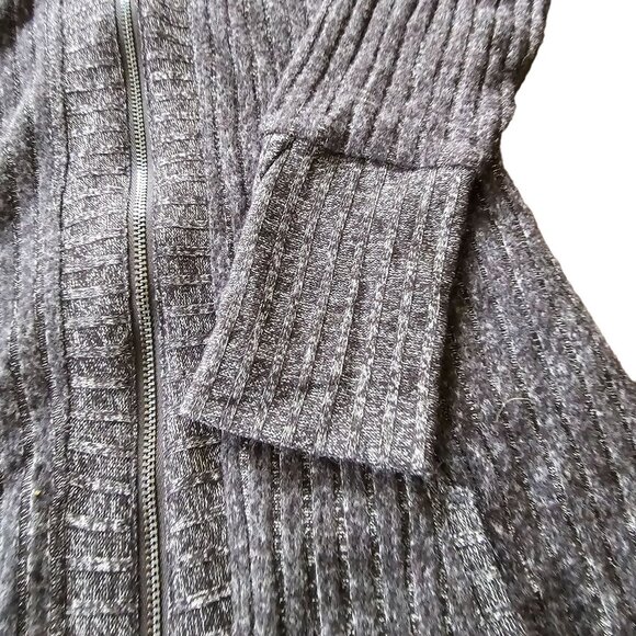 Splendid Women's Dark Grey Heather Zip Cardigan Jacket Sweater sz XS - Picture 5 of 11